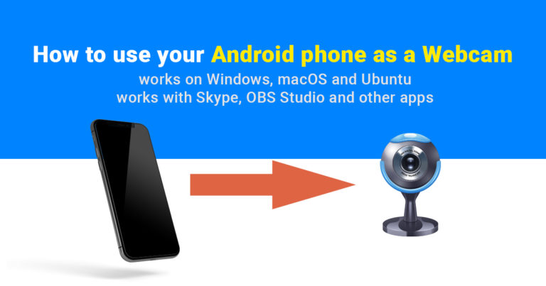 how to use android phone as webcam in obs studio
