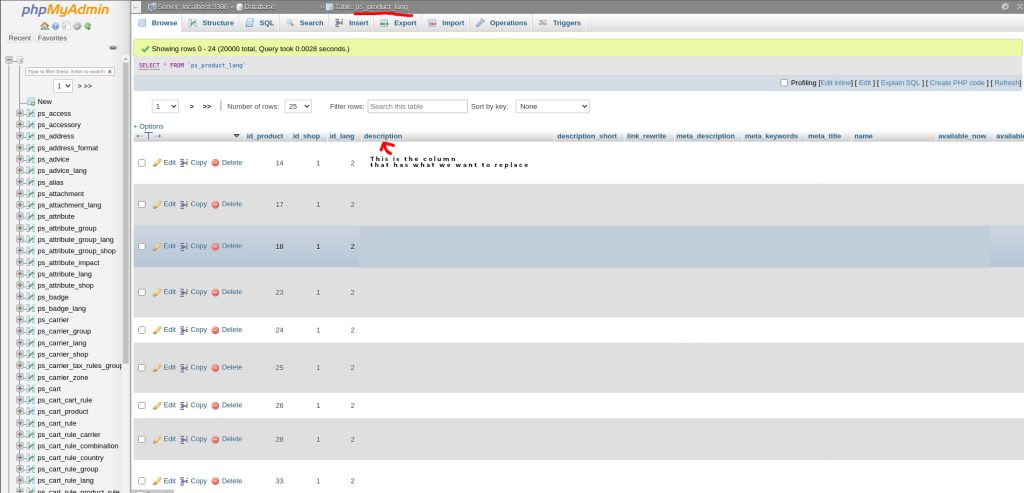 MySQL String Replace In PhpMyAdmin Techie Show