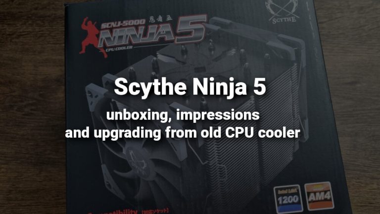 scythe ninja 5 unboxing and review